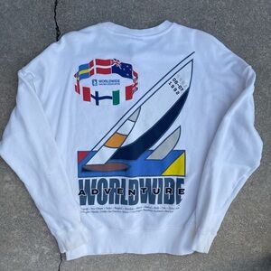 H&M vintage men's oceanic yacht race ‘92 oversized crew -size medium/large